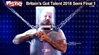 Matt Johnson BREATH TAKING ESCAPE  Britain's Got Talent 2018 Semi Final Group 1 BGT S12E08