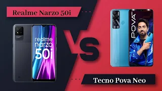 Realme Narzo 50i Vs Tecno Pova Neo - Full Comparison [Full Specifications]