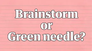 Brainstorm or green needle? The new Yanny or Laurel