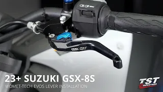 How To Install Womet-Tech EVOS Shorty Levers on 2023+ Suzuki GSX-8S by TST Industries