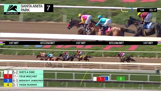 She's a Dime wins Race 7 on Friday, April 30th, 2021 at Santa Anita Park.