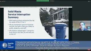 Committee on Transportation and Seattle Public Utilities 2/1/22