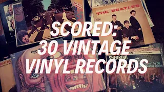 Unboxing 30+ Vintage Vinyl Albums. Beatles, prog rock and more!