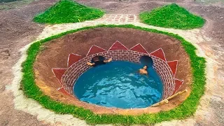 How To Build The Most Amazing Underground Swimming Pool Water Slide and Secret Underground House