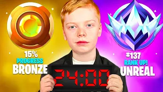 I RACED THE YOUNGEST FORTNITE PRO TO UNREAL RANK!