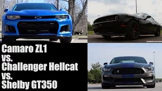Comparing the Camaro ZL1 to the Hellcat and GT350