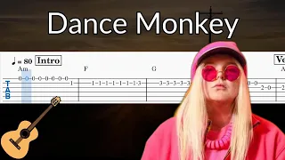Dance Monkey - Guitar Solo Tab Easy