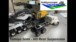 1/14 Tamiya Semi Trucks - Super Load Carrying and Towing  Rear Suspension Mods