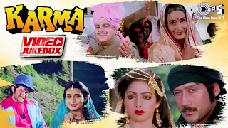 Karma Movie All Songs - Video Jukebox | Dilip Kumar, Nutan | Sridevi, Jackie Shroff | Anil Kapoor