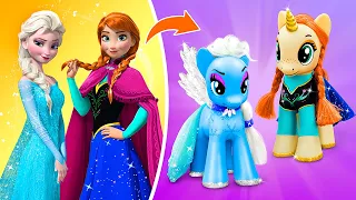 Elsa y Anna se Convierten en Ponis / 10 DIYs de Frozen