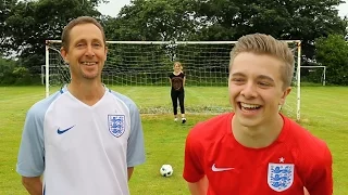 THE BEST EVER EURO GOALS RECREATION BATTLE VS MY DAD