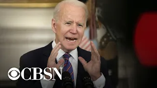 Biden touts March jobs report, tells struggling Americans "help is here"