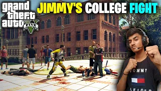 JIMMY 'S FIGHT WITH COLLEGE GANGS || GTA5 #24 || TECHNO GAMERZ