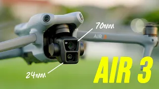 DJI Air 3: Dual Cameras, 4K 10-bit Video, 48MP Photos, 46 Min Flight Time! 🤯