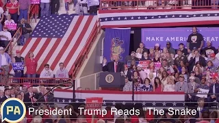 President Trump Reads “The Snake”