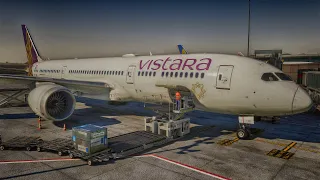 FULL FLIGHT: Mumbai, India - London, UK. Vistara Boeing 787. MSFS 2020.