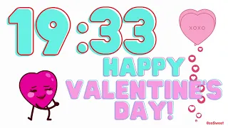 Valentine's Day 30 Minute Countdown for Kids 2023 | Great for classroom settings! *With Music*