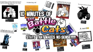 10 MINUTES OF BATTLE CATS STATS THAT MAKES NO SENSE (8K subs special)