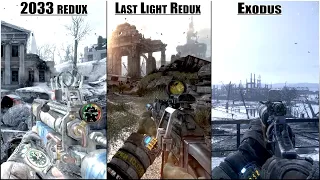 metro 2033 Redux vs metro last light Redux vs metro exodus Comparison