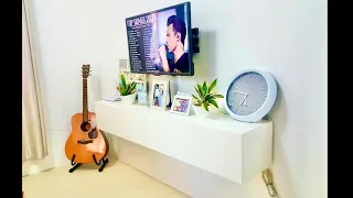 DIY Floating TV/Entertainment Console (Time Lapse)