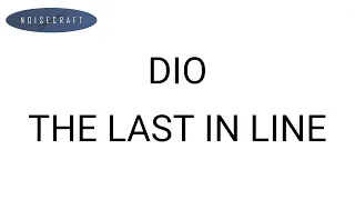 Dio - The Last in Line Drum Score