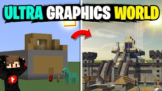 Youtuber's world in ultra graphics 😲 | Minecraft Hindi video