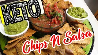 AMAZING Keto Chips and Salsa | Keto Super Bowl Party food Ideas 2020 | Snacks Appetizers