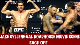 Jake Gyllenhaal Weigh in Face Off for ROADHOUSE FILM SCENE!