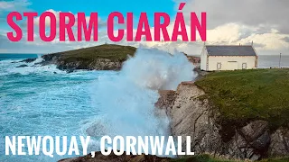 Newquay Cornwall, Storm Ciaran