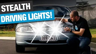 💡Installing Hidden Driving Lights for Maximum Visibility with a Stealthy Look! Behind Grille LED