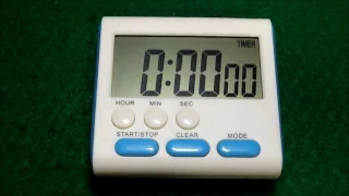 Mudder Magnetic Alarm Digital Kitchen Timer 24 Hours Clock Timer,  Comprehensive LCD kitchen timer