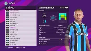 PES 2020 - JOGADORES DO BRASILEIRÃO SÉRIE A e B