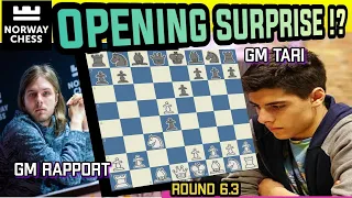 OPENING SURPRISE! || GM RAPPORT VS GM TARI || NORWAY CHESS (2021) || ROUND 6 || RKEE TV ||