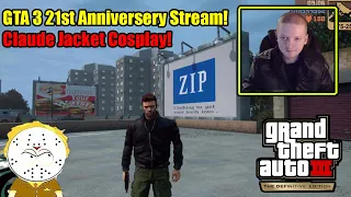 GTA 3 21st Anniversary 100% Completion Stream! Claude Jacket Cosplay Part 3!