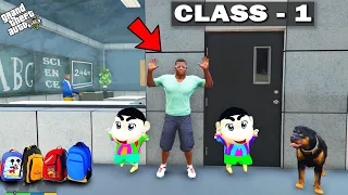 GTA 5 : Franklin Getting Punishment On First Day In School With Shinchan in GTA 5 ! (GTA 5 mods)