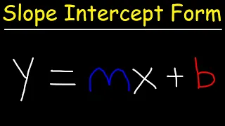 Slope Intercept Form Y=mx+b | Algebra