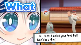 Reine tried to steal a pokemon, got called a thief, then got hit by a perfectly timed irony