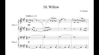 C. Norton - 10. Willow - Microjazz Piano duets collection 2 for piano four hands (score)