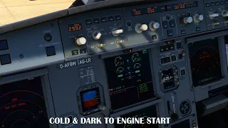 FlyByWire A32NX Cold & Dark To Engine Start (Development Build)