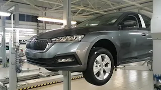 Skoda Octavia A-8 установка передних и задних брызговиков .