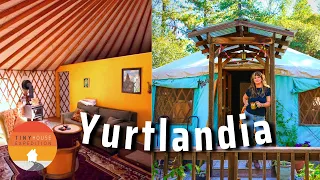 She's lived in a Yurt Homestead paradise for 5 yrs - Yurt TOUR x4!