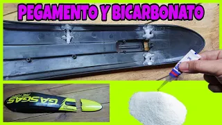 ✅ Como Soldar plástico con PEGAMENTO y BICARBONATO ( Reparar plásticos de moto )