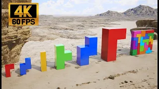 Giant Softbody Tetris Domino