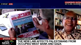 Israel’s Knesset passes law barring Palestinian spouses: Prof. Farid Esak