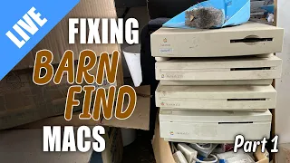 Repairing some barn-find vintage Macs - Part 1 [LIVE]