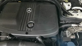 OM651 engine cold start. After one month of stop. w204 CDI. Chain rattle