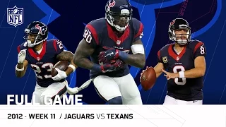 Andre Johnson & Matt Schaub Lead Texans Comeback, OT Win vs. Jaguars (Week 11, 2012) | NFL Full Game