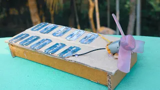 How to make solar panel using Blade || Free energy solar panel with Blades || Creative School