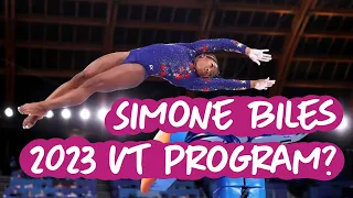 Simone Biles 2023 Potential Vault Program