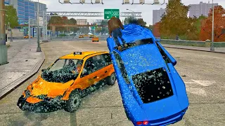 GTA 4 Car Crashes Compilation with Slow Motion